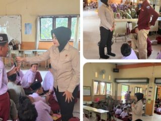 Satresnarkoba Polres Pasuruan Sosialisasikan Bahaya Narkoba ke Ratusan Pelajar Al-Uswah Bangil