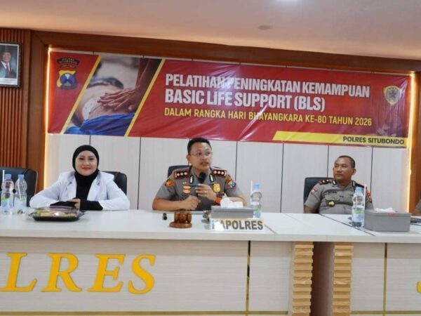 Polres Situbondo Gandeng IDI Latih Personel Kemampuan Basic Life Support