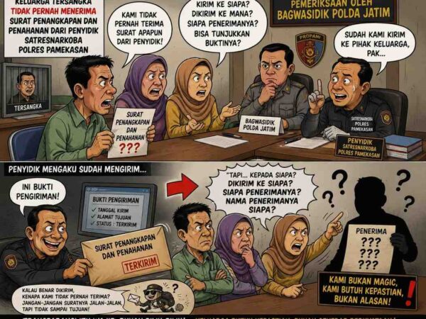 Kasus Narkoba Pamekasan Memanas, Keluarga Bantah Terima Surat Penahanan, Polisi Klaim Sudah Dikirim   